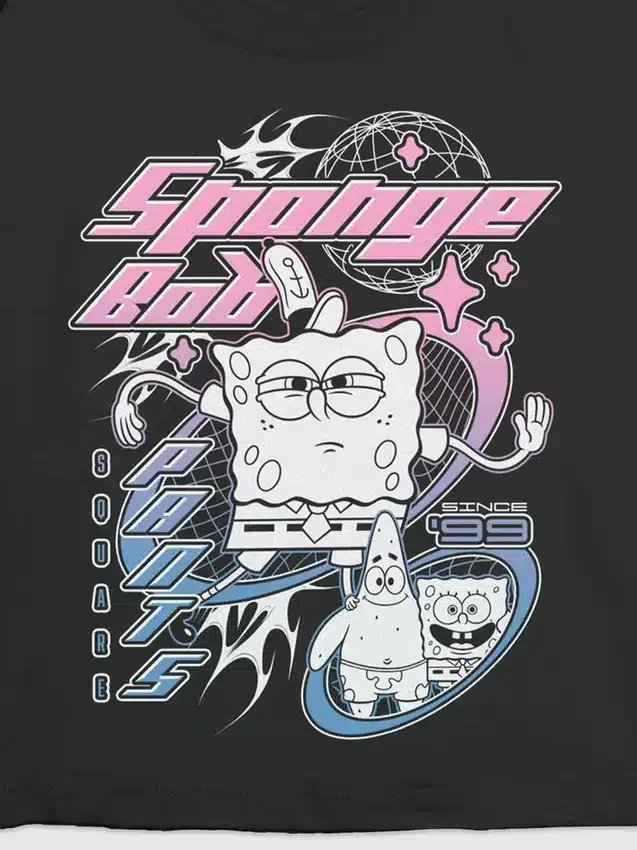 Dziecięca koszulka z nadrukiem SpongeBob Y2K
