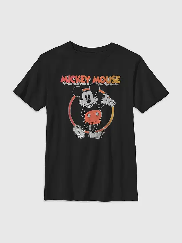 Dziecięca koszulka z nadrukiem w stylu vintage „Mickey i przyjaciele”