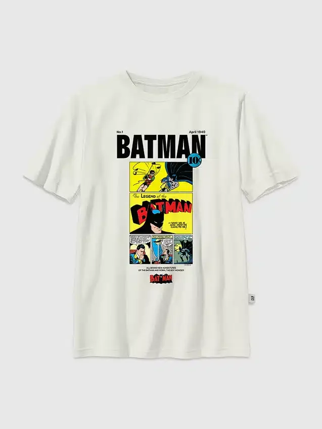 Dziecięca koszulka z nadrukiem z komiksu Batman w stylu vintage