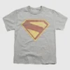 Dziecięca koszulka z pełnokolorową grafiką w stylu „distress” z logo Superman 2025