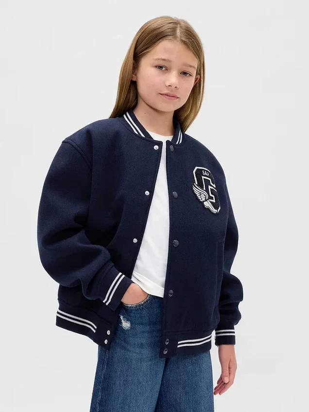Dziecięca kurtka bomberka z logo Varsity