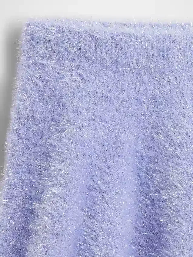 Dziecięca spódnica sweterkowa z frędzlami „Wicked Tinsel”