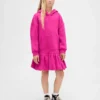 Dziecięca sukienka-bluza z kapturem w stylu oversize