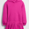 Dziecięca sukienka-bluza z kapturem w stylu oversize