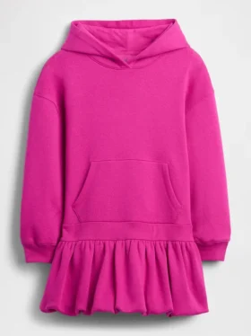 Dziecięca sukienka-bluza z kapturem w stylu oversize