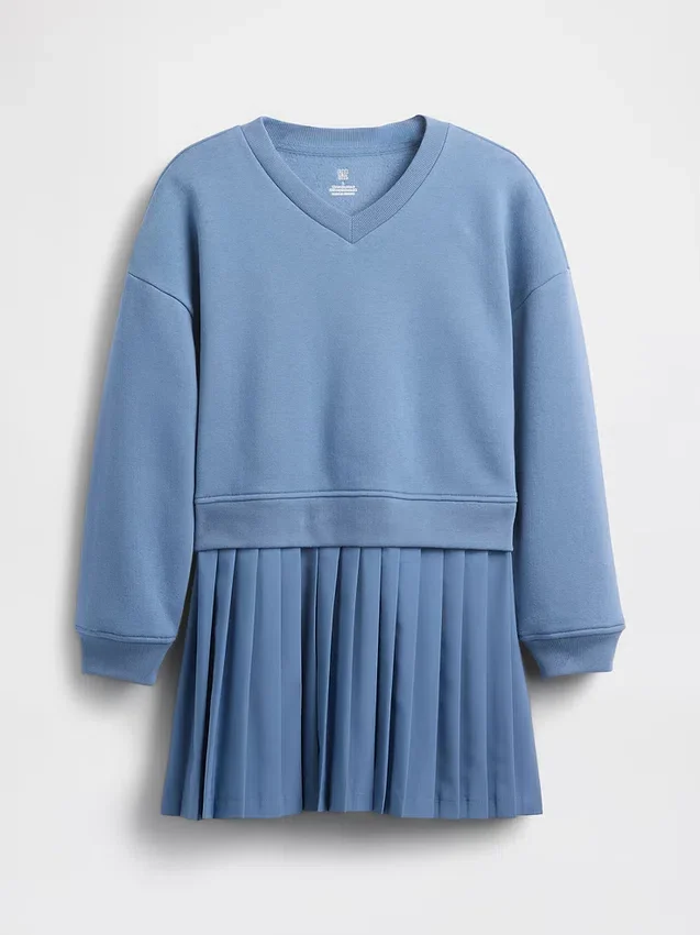 Dziecięca sukienka z bluzą z plisami Vintagesoft