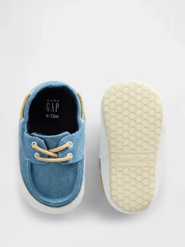 Dziecięce dżinsowe buty żeglarskie