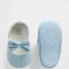 Dziecięce dżinsowe buty typu Mary Jane z kokardką