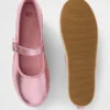 Dziecięce espadryle typu „Mary Jane” w metalicznym wykończeniu