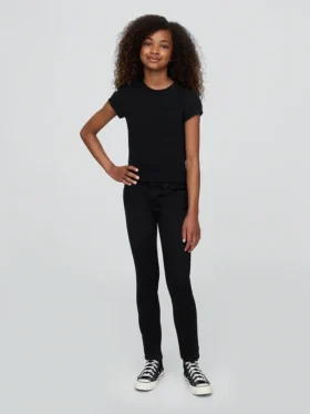 Dziecięce jeansy skinny o średniej wysokości talii