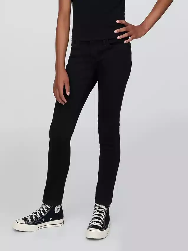 Dziecięce jeansy skinny o średniej wysokości talii