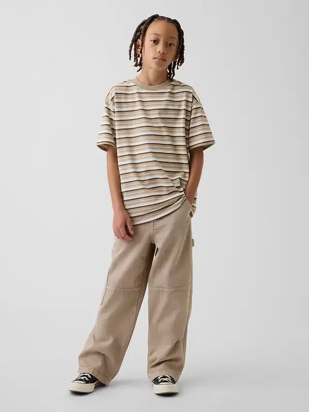 Dziecięce jeansy typu baggy w stylu stolarza