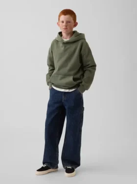 Dziecięce jeansy typu baggy w stylu stolarza