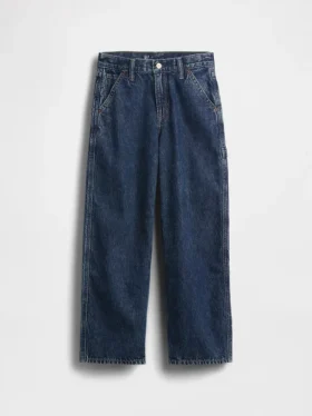 Dziecięce jeansy typu baggy w stylu stolarza