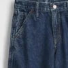 Dziecięce jeansy typu baggy w stylu stolarza