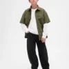 Dziecięce jeansy typu baggy z zwężanymi nogawkami