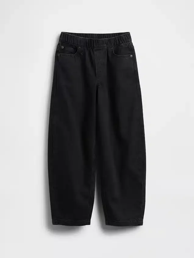 Dziecięce jeansy typu baggy z zwężanymi nogawkami