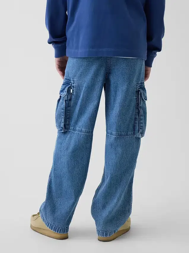 Dziecięce jeansy typu cargo