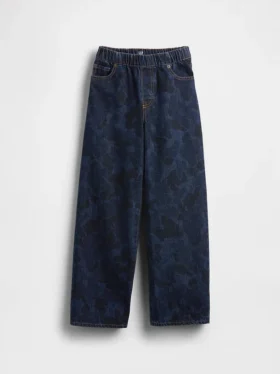 Dziecięce jeansy typu „easy baggy” w kamuflażu
