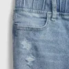 Dziecięce legginsy typu jegginsy z średnim stanem, zakładane przez głowę