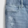 Dziecięce legginsy typu jegginsy z średnim stanem, zakładane przez głowę