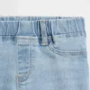 Dziecięce legginsy typu jegginsy z średnim stanem, zakładane przez głowę