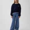 Dziecięce legginsy z szerokimi nogawkami i podwiniętym pasem