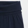 Dziecięce legginsy z szerokimi nogawkami i podwiniętym pasem