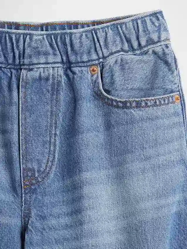 Dziecięce luźne Jeansy z zwężanymi nogawkami