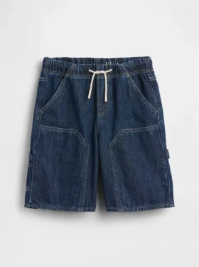 Dziecięce luźne szorty jeansowe typu „Carpenter” w stylu lat 90.