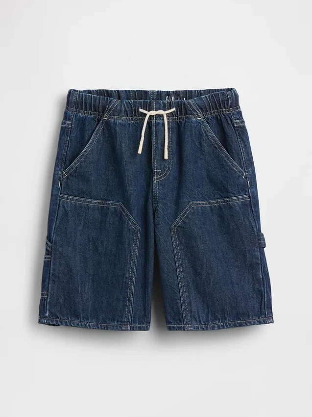Dziecięce luźne szorty jeansowe typu „Carpenter” w stylu lat 90.