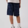 Dziecięce luźne szorty jeansowe typu „Carpenter” w stylu lat 90.