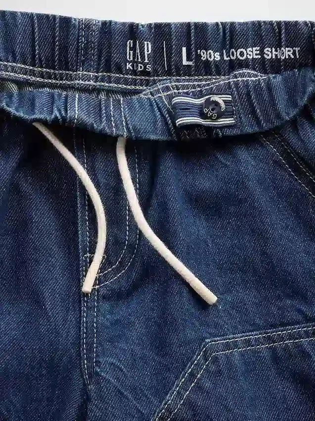 Dziecięce luźne szorty jeansowe typu „Carpenter” w stylu lat 90.
