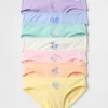 Dziecięce majtki bikini z nazwami dni tygodnia (pakiet 7 sztuk)