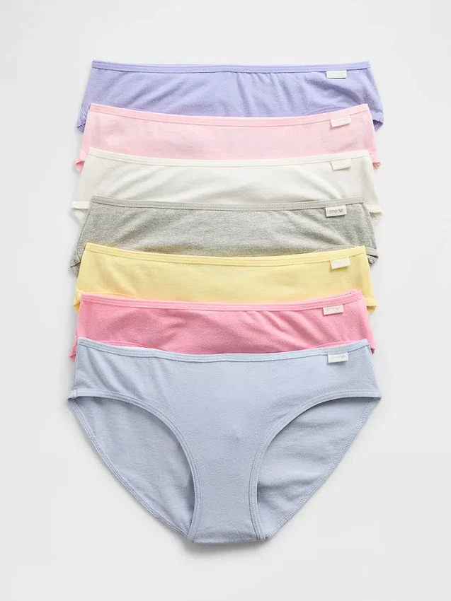 Dziecięce majtki bikini z nazwami dni tygodnia (pakiet 7 sztuk)