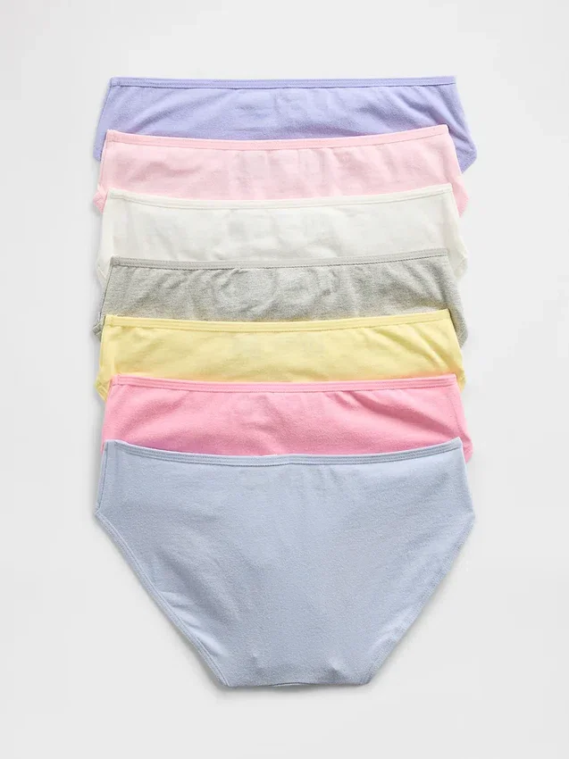Dziecięce majtki bikini z nazwami dni tygodnia (pakiet 7 sztuk)