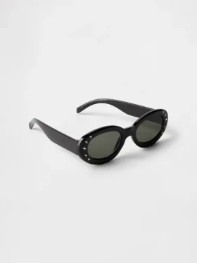 Dziecięce okulary przeciwsłoneczne w stylu retro z owalnymi szkłami