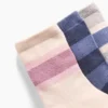 Dziecięce skarpetki z paskami w stylu colorblock (pakiet 3 szt.)