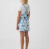 Dziecięce szorty dżinsowe w stylu tie-dye o luźnym kroju