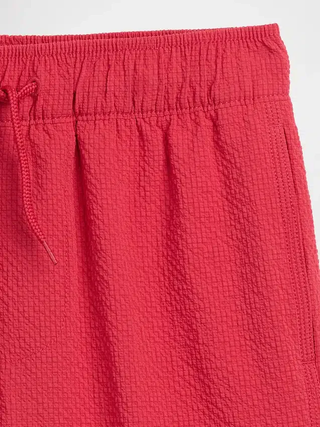 Dziecięce szorty kąpielowe z tkaniny seersucker, 5"
