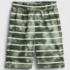 Dziecięce szorty piżamowe z paskami w stylu tie-dye z recyklingu