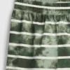 Dziecięce szorty piżamowe z paskami w stylu tie-dye z recyklingu