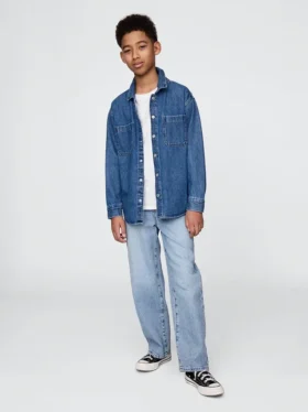 Dziecięce, ultramiękkie, luźne Jeansy typu baggy