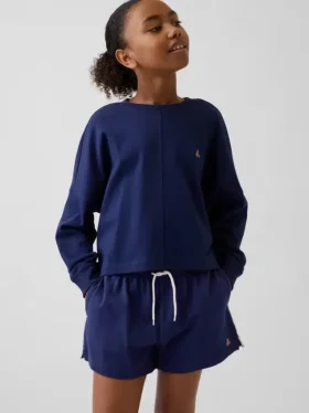 Dziecięcy oversize'owy T-shirt z grubej dzianiny