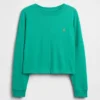 Dziecięcy oversize'owy T-shirt z grubej dzianiny