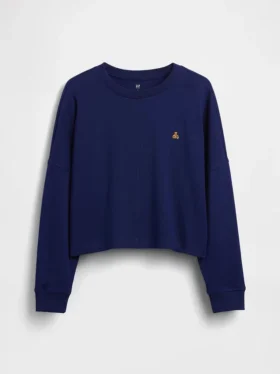 Dziecięcy oversize’owy T-shirt z grubej dzianiny