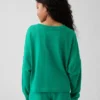 Dziecięcy oversize'owy T-shirt z grubej dzianiny