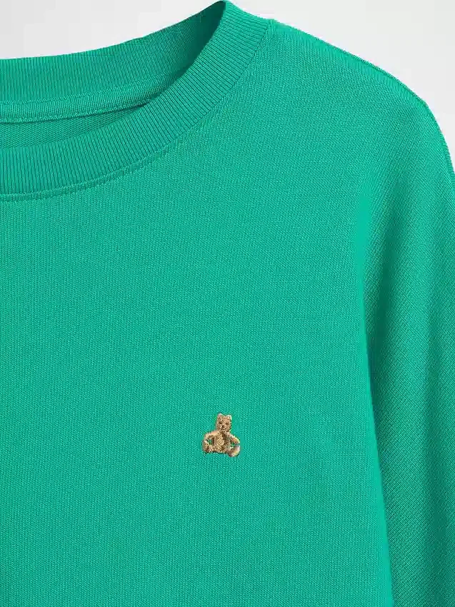 Dziecięcy oversize'owy T-shirt z grubej dzianiny