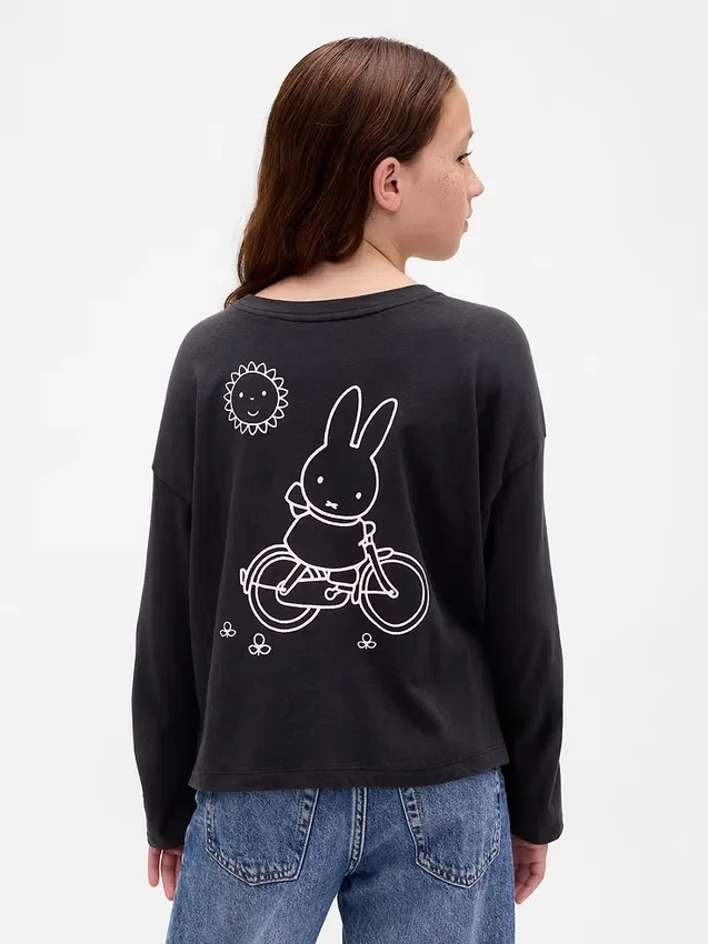 Dziecięcy oversize T-shirt z nadrukiem Miffy