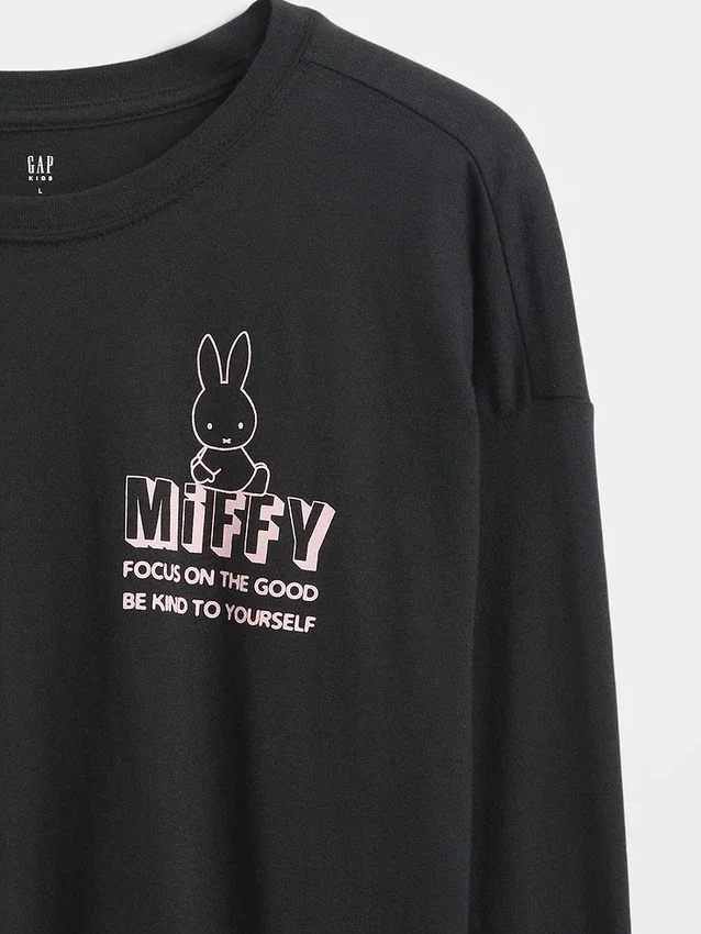 Dziecięcy oversize T-shirt z nadrukiem Miffy
